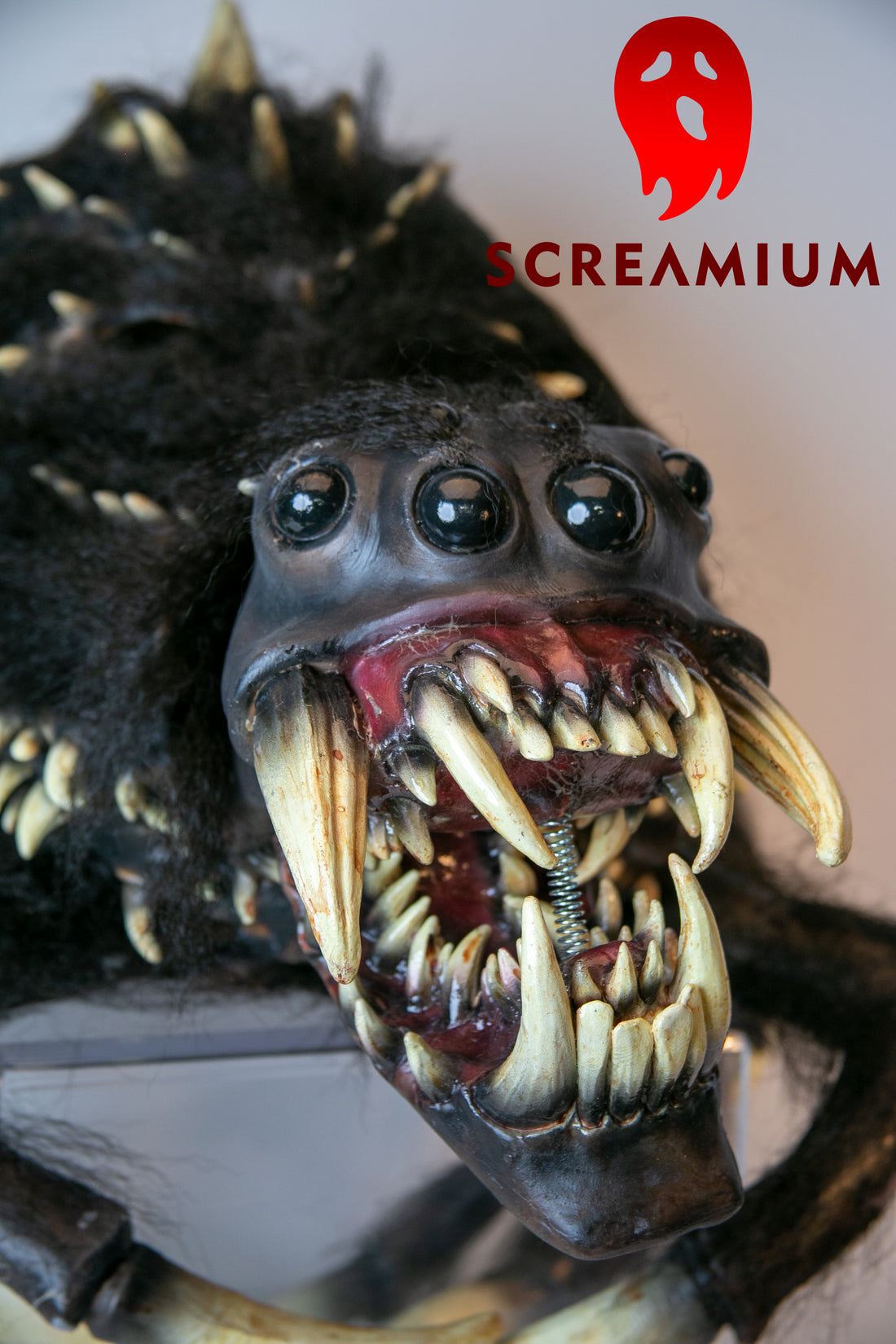 Giant Spider Monster Scary Spider Costume with Hinged Mouth