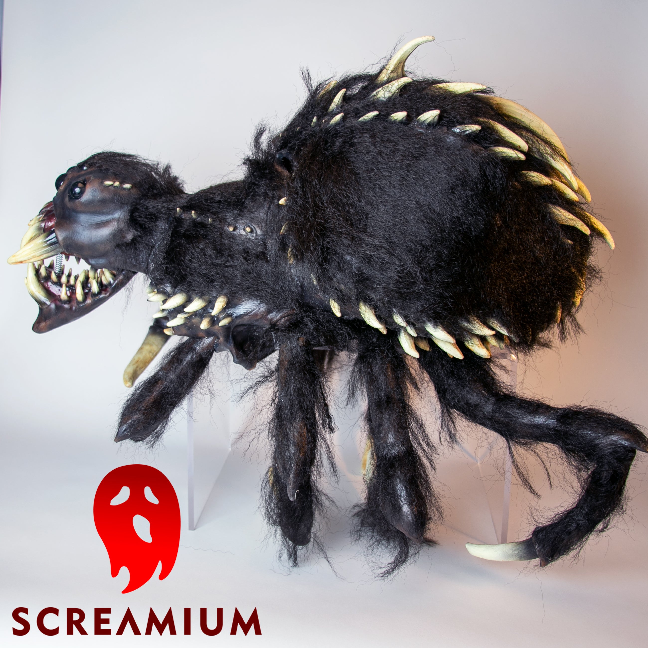 Giant Spider Monster Scary Spider Costume with Hinged Mouth
