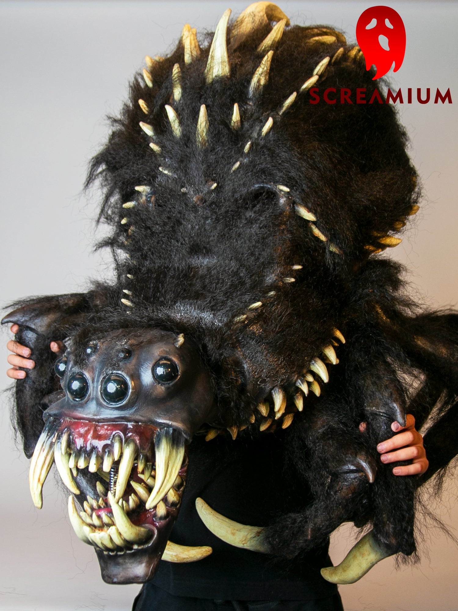 Giant Spider Monster Scary Spider Costume with Hinged Mouth