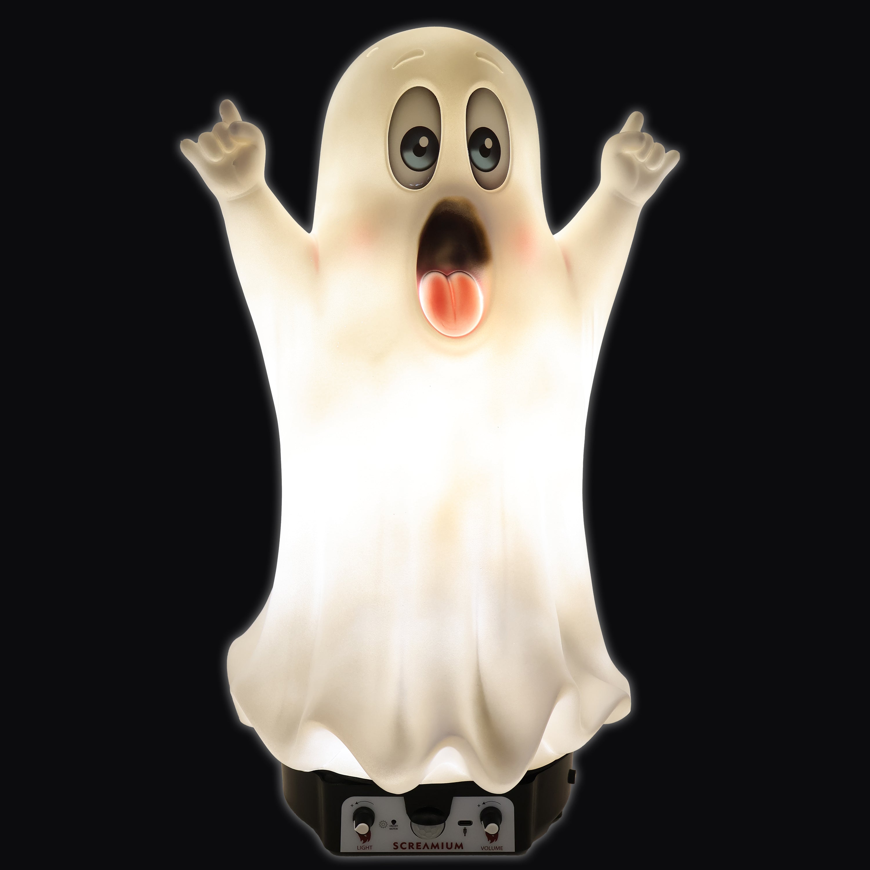 Friendly Ghost Tabletop Lamp 22-Inch-Tall Halloween Decoration