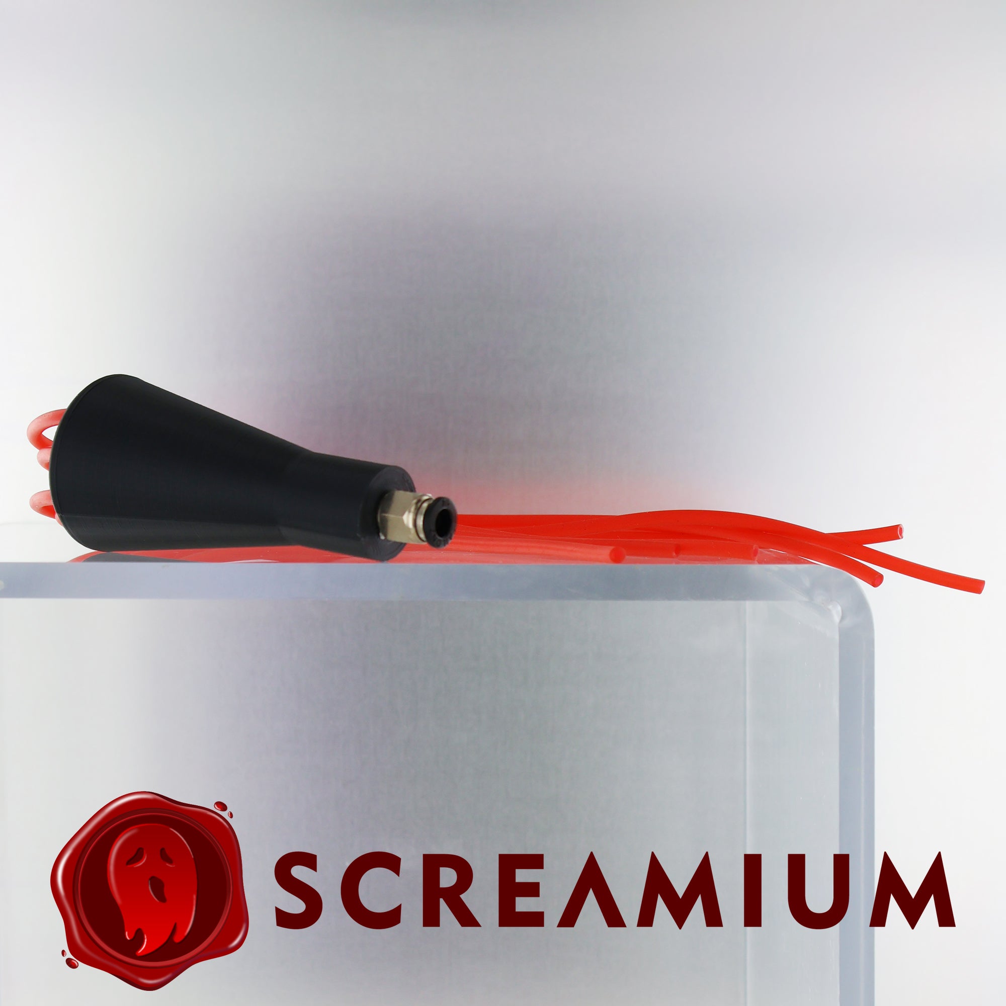 Pneumatic Air Silicone Tentacles for Halloween Mask Display - Red
