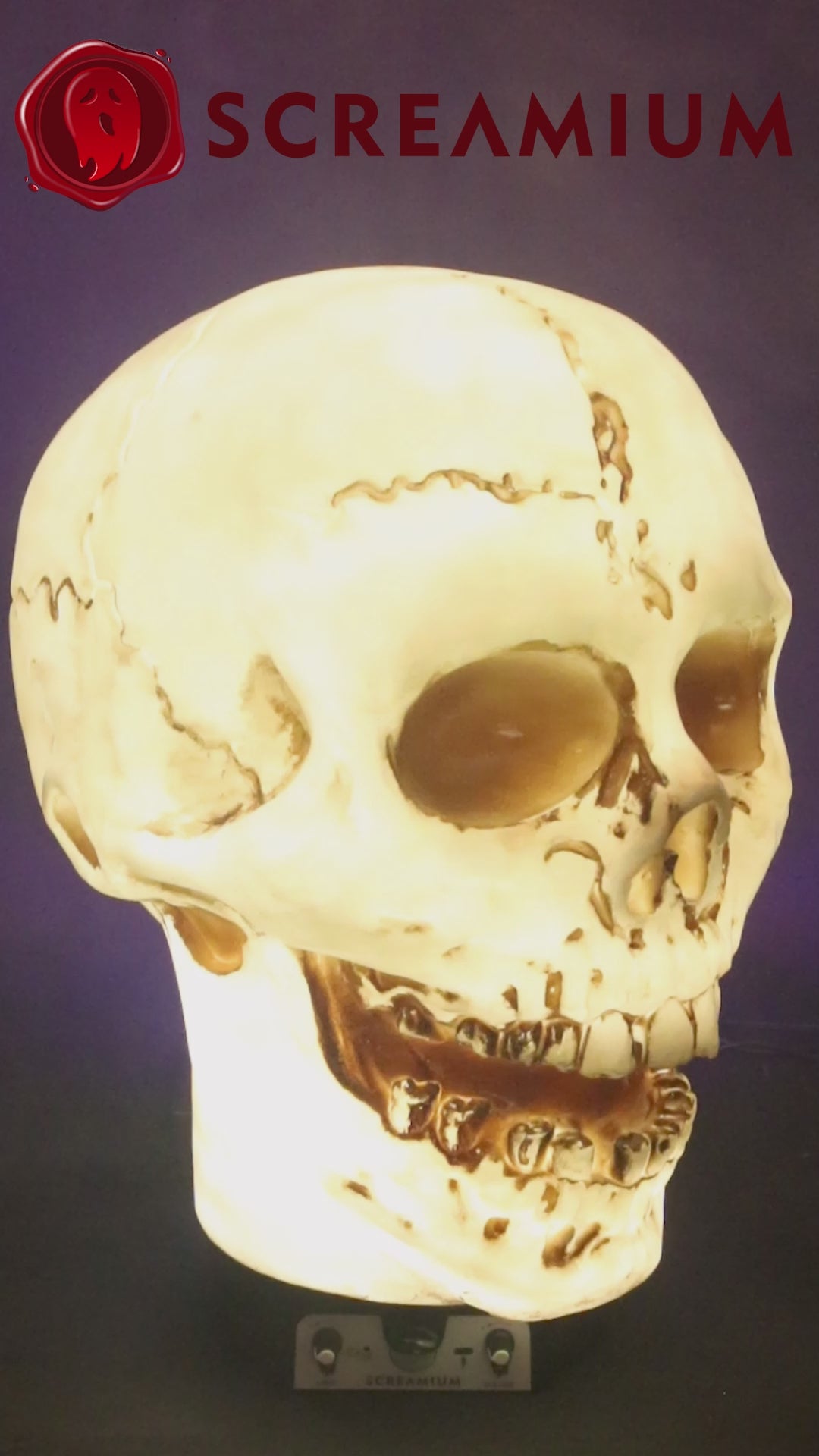 Giant Skull Lamp Halloween Decoration