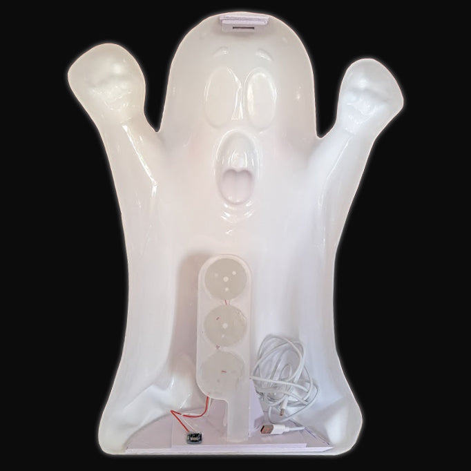 Friendly Ghost 20-Inch Tall Wall Hanging Light Halloween Decoration