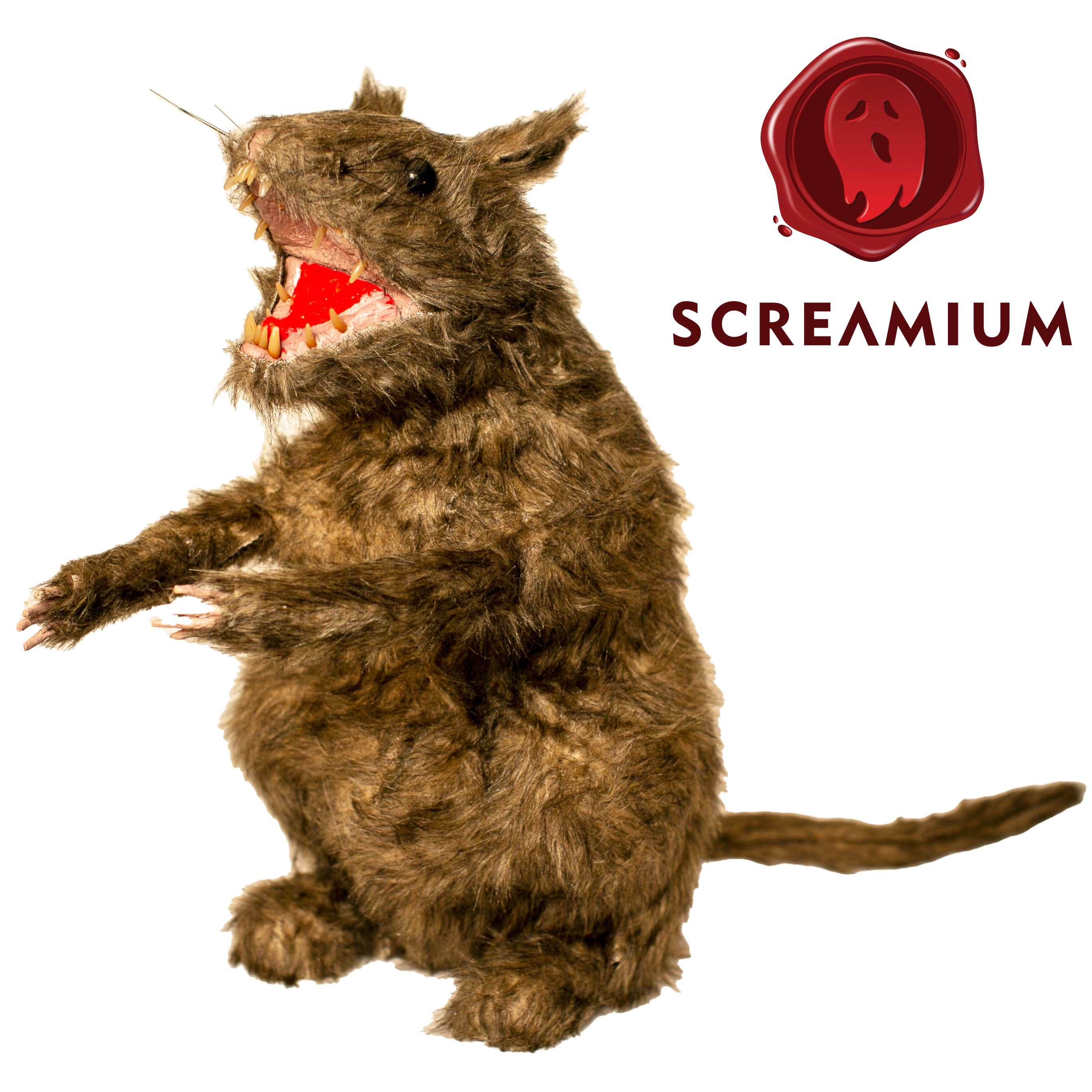 Giant Hairy Rat Prop : 2-Foot-Tall Halloween Decoration