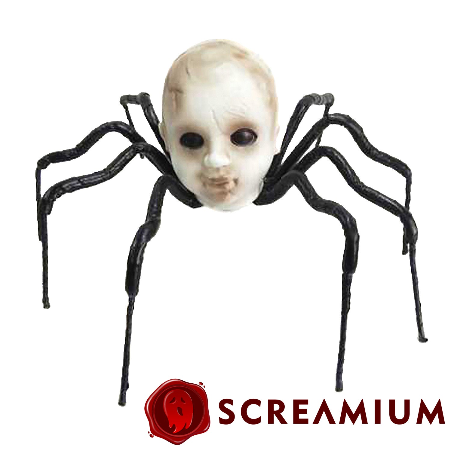 Baby Head Spider Prop : 2-Foot-Wide Halloween Decoration