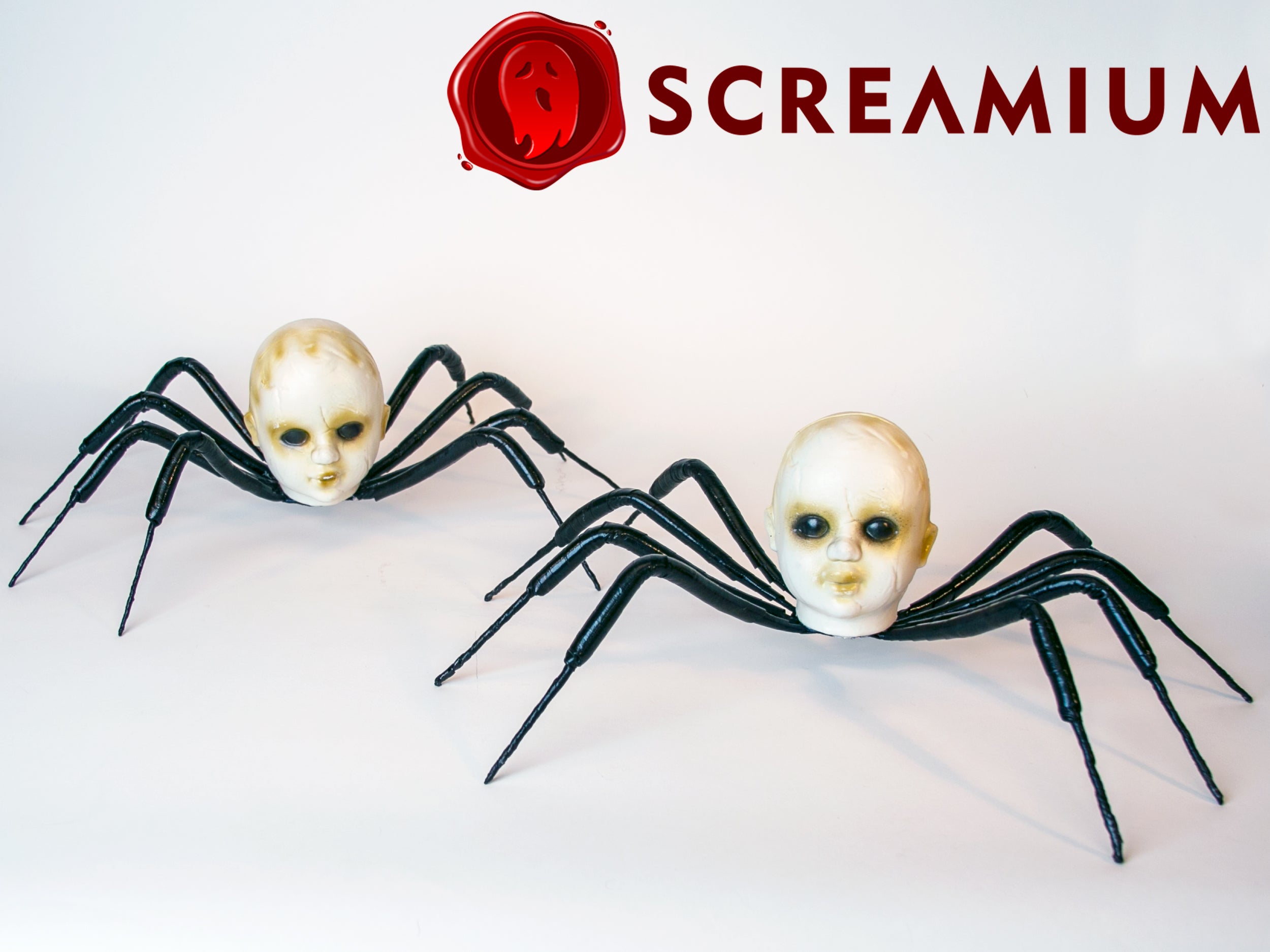 Baby Head Spider Prop : 2-Foot-Wide Halloween Decoration