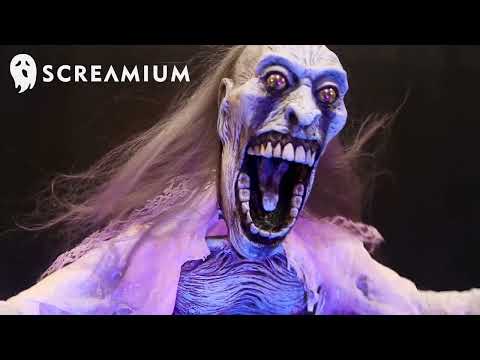 Glow-in-the-Dark Decaying Zombie Ghost Animatronic Prop Monster Halloween Decor : 64-Inches Tall