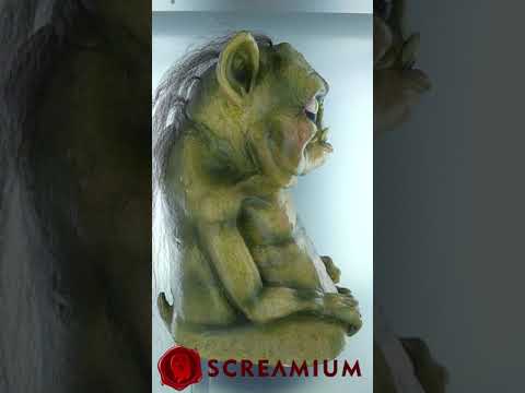 Troglyns FUNGUS Prop Troll Gremlin Monster with Stringy Hair Halloween Decoration