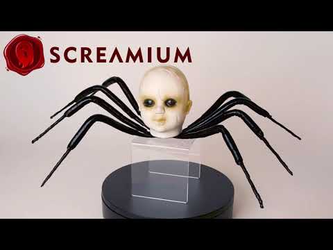 Baby Head Spider Prop : 2-Foot-Wide Halloween Decoration