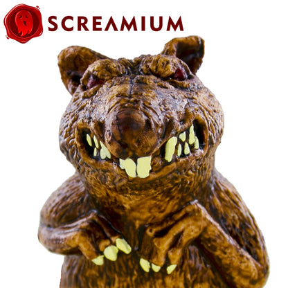 Big Rubber Rat Prop : 10-Inch-Tall Halloween Decoration