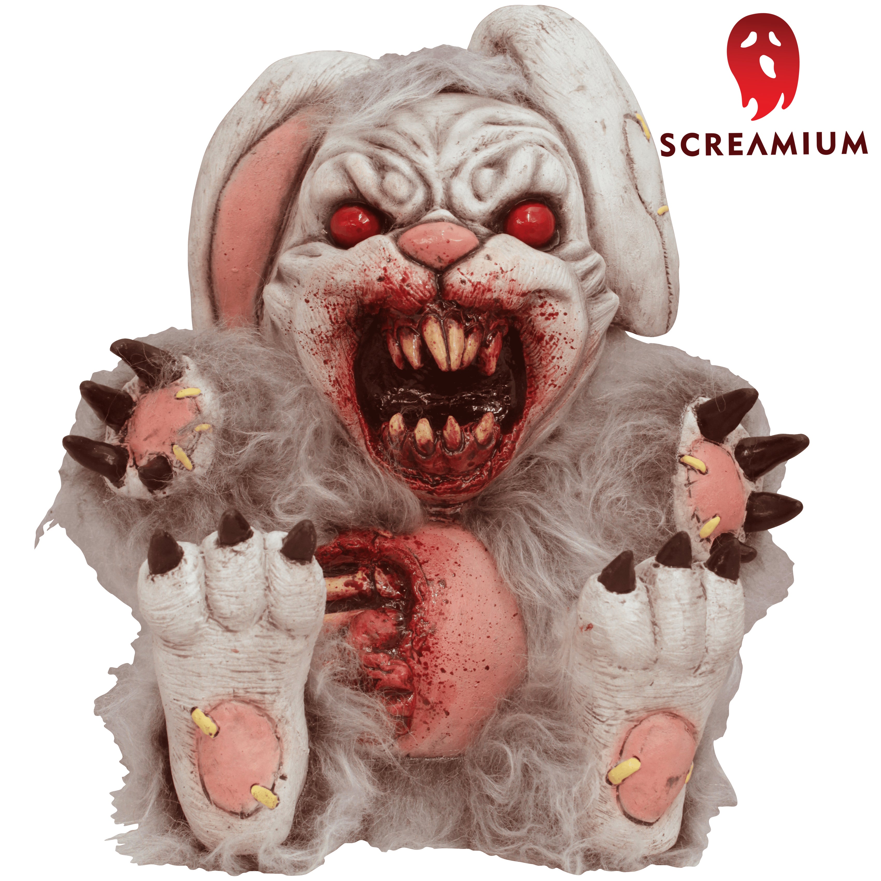 Bad Bunny Zombie Plush Toy Prop Halloween Decoration – SCREAMIUM