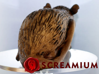 Shoulder Buddy Halloween Accessory - Brown Rubber Rat