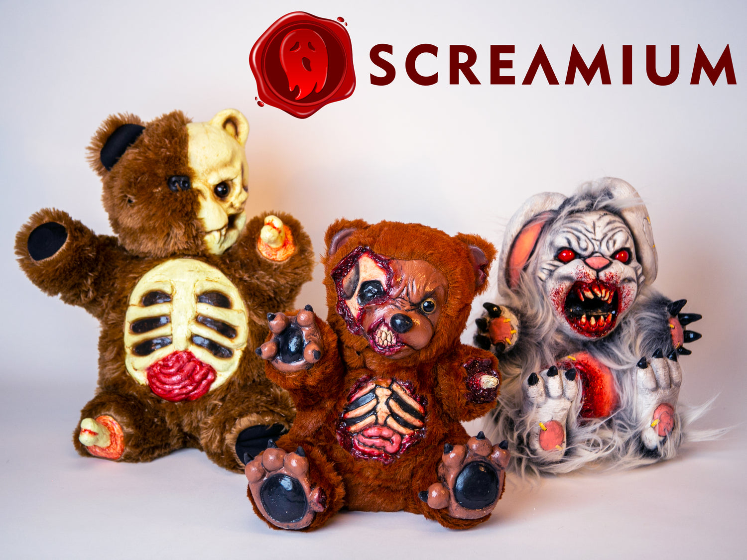 Scary Teddy Bear Prop Halloween Decoration