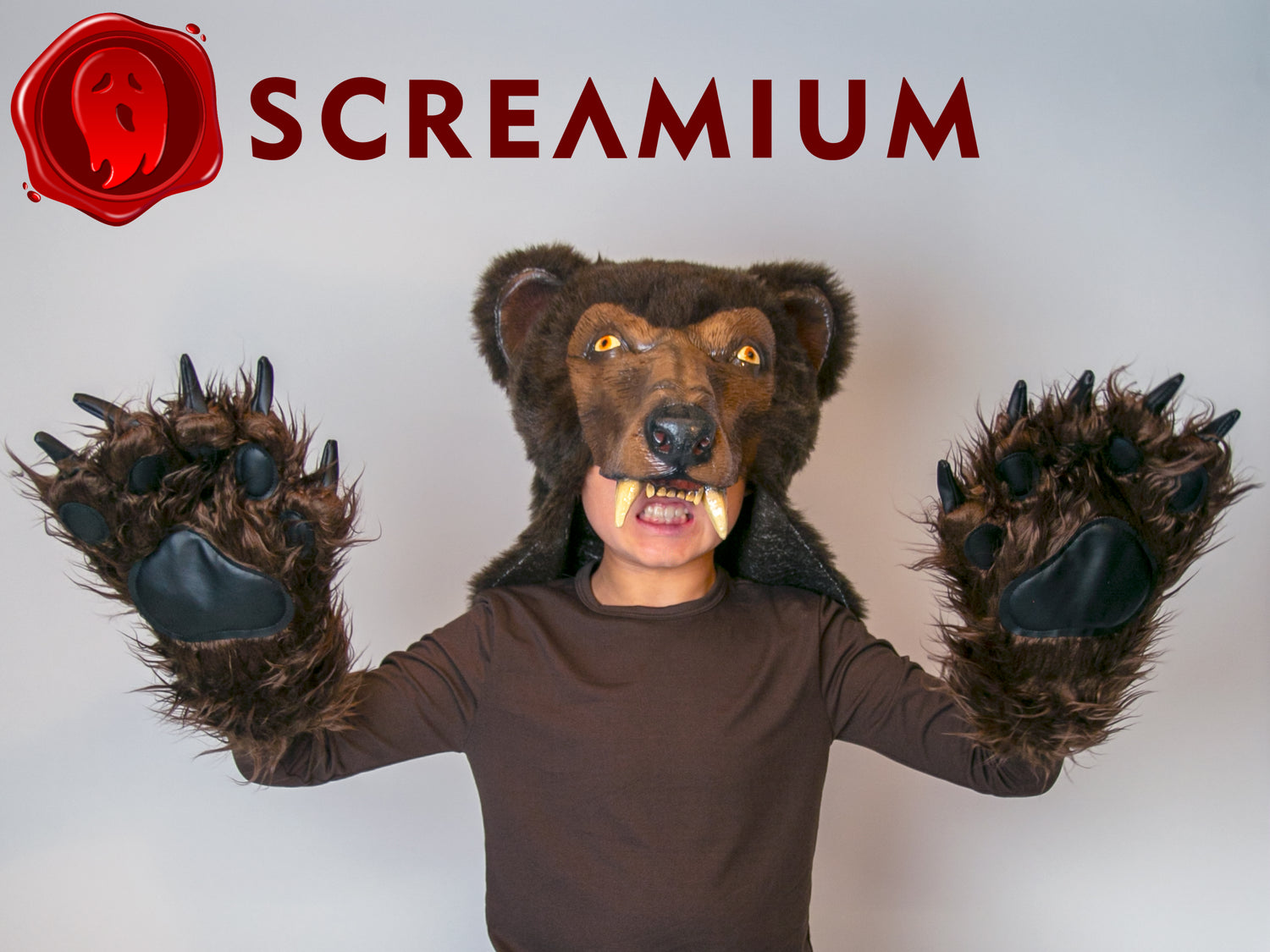 Brown bear Mask  Halloween Costumes and Accessories