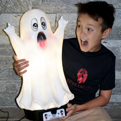 Friendly Ghost Tabletop Lamp 22-Inch-Tall Halloween Decoration
