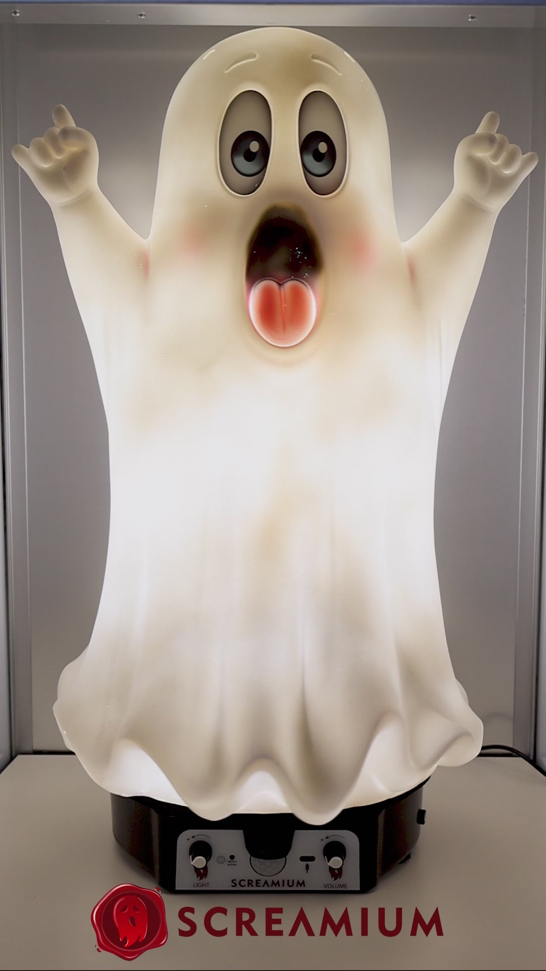 Friendly Ghost Tabletop Lamp 22-Inch-Tall Halloween Decoration