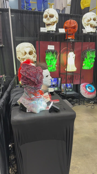 Pneumatic Air Silicone Tentacles for Halloween Mask Display - Red