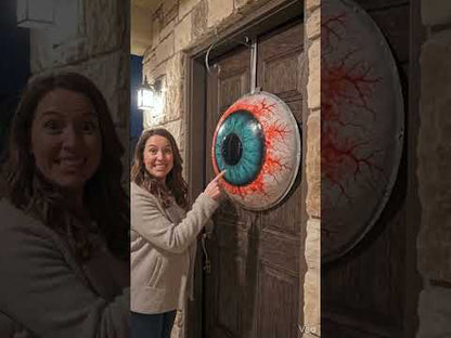 Giant Eyeball 20-Inch Diameter Wall Hanging Light Halloween Decoration