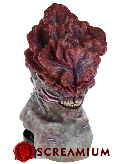 Motorized Mannequin Head Halloween Mask Display Stand with Sound Effects