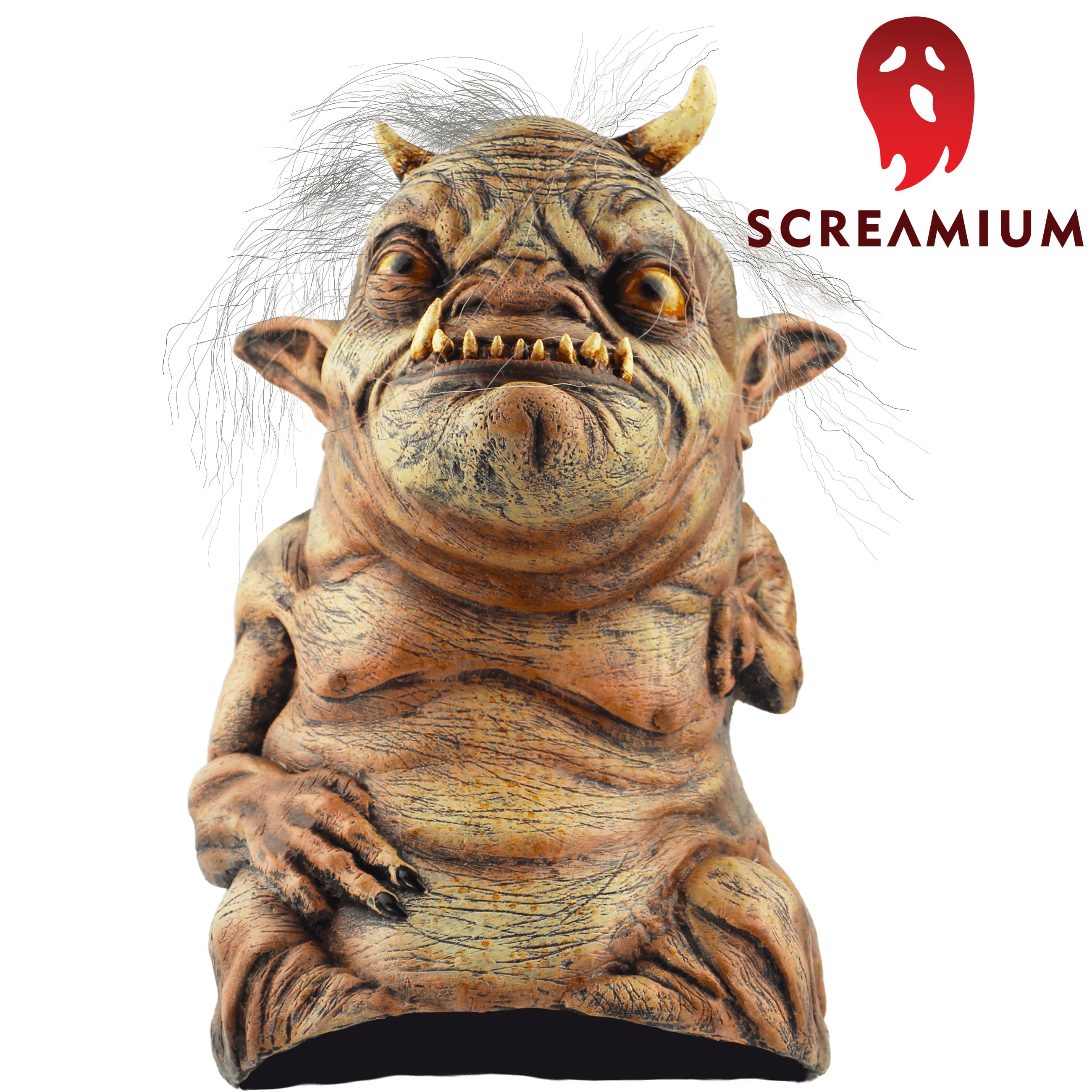 Troglyns COLDRAK Prop Troll Gremlin Monster with Wispy Hair Halloween Decoration