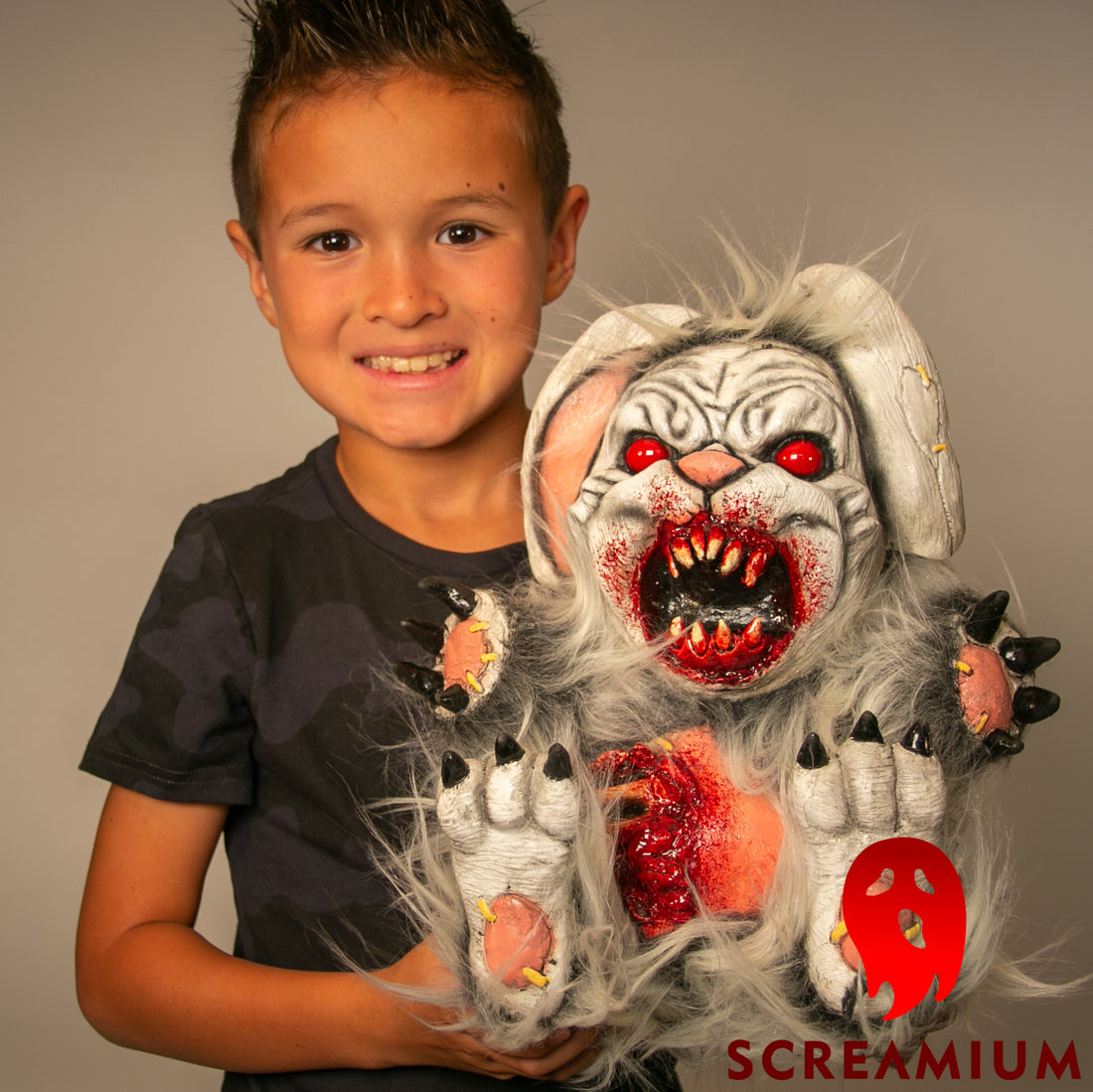 Bad Bunny Zombie Plush Toy Prop Halloween Decoration