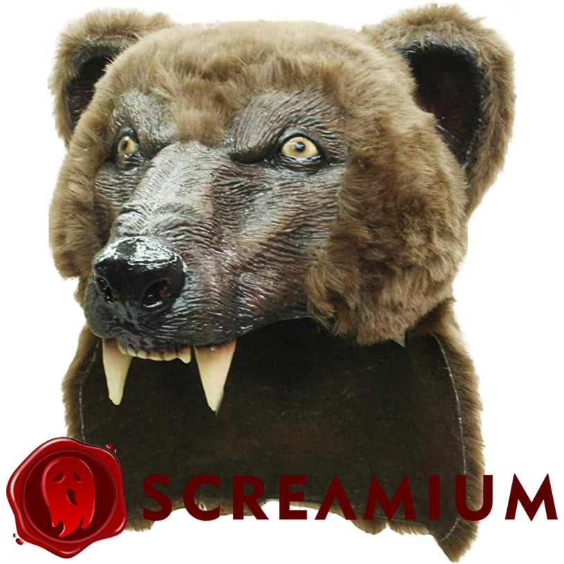 Cocaine Bear Costume - Brown Bear Helmet and Paws