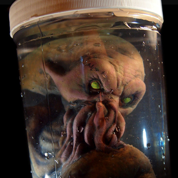 Cthulhu Alien Monster Embryo in Formaldehyde Jar Prop