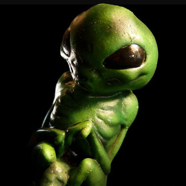Green Alien Monster Embryo in Formaldehyde Jar Prop