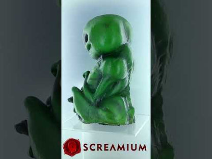 Green Alien Monster Embryo in Formaldehyde Jar Prop